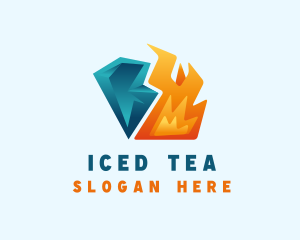 Industrial Ice Fire logo design