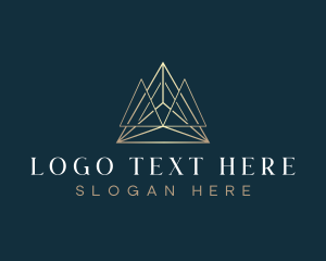 Real Estate - Triangle Pyramid Deluxe logo design