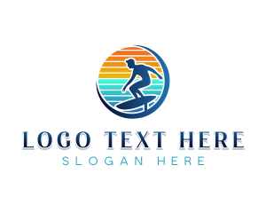 Surfboard - Hydrofoil Surfboard Sports logo design