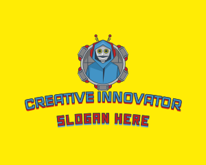 Technology Robot Hoodie  logo design