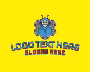Android - Technology Robot Hoodie logo design