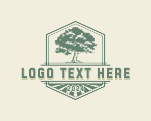 Forestry - Sustainable Tree Garden logo design
