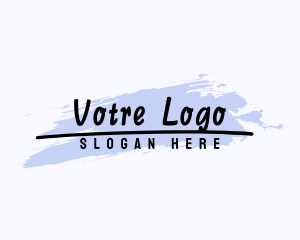 Watercolor - Feminine Handwritten Boutique logo design