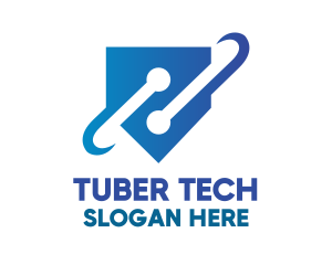 Abstract Tech Symbol logo design