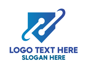 Stick - Abstract Tech Symbol logo design