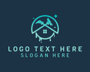 Water House Cleaning logo design