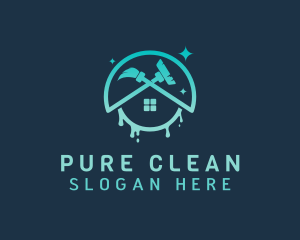 Water House Cleaning logo design