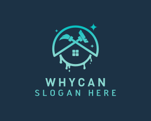 Sanitary - Water House Cleaning logo design