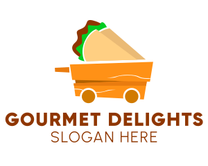 Taco Wooden Cart logo design