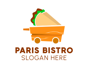 Taco Wooden Cart logo design