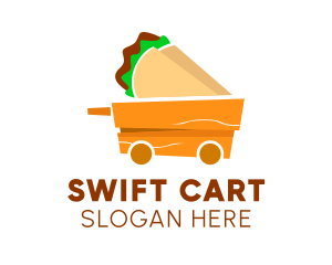 Taco Wooden Cart logo design