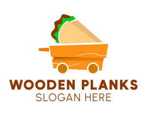 Taco Wooden Cart logo design