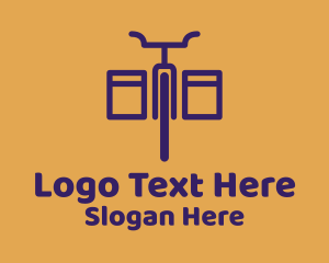 Courier - Bike Courier Delivery logo design