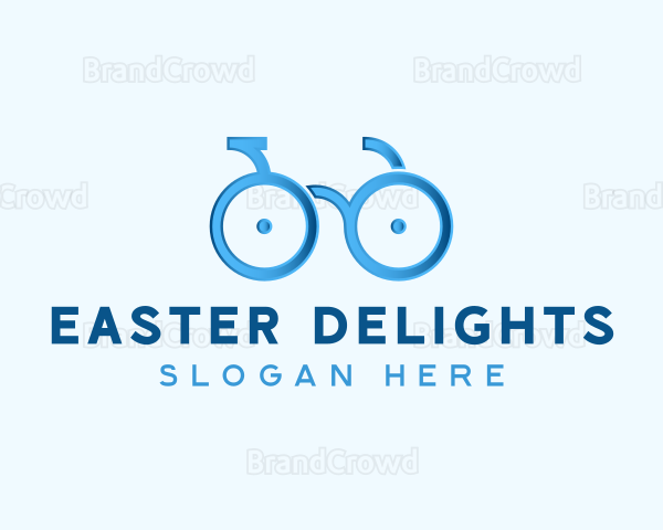 Bike Cycling Eyeglasses Logo