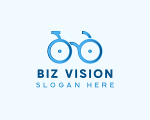 Bike Cycling Eyeglasses logo design