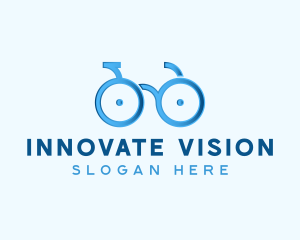 Bike Cycling Eyeglasses logo design