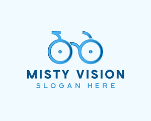 Bike Cycling Eyeglasses logo design