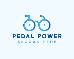 Bike Cycling Eyeglasses logo design