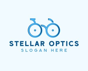 Bike Cycling Eyeglasses logo design