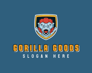 Gaming Monkey Gorilla logo design