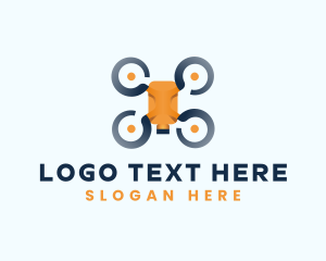 Drone Logistics Quadcopter Logo