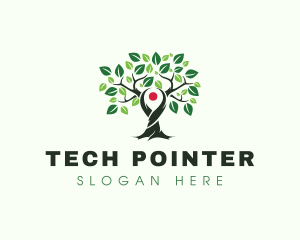 Tree Locator GPS logo design