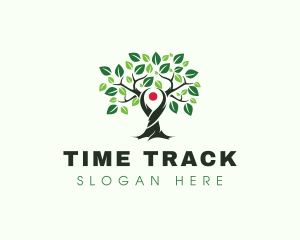 Tree Locator GPS logo design