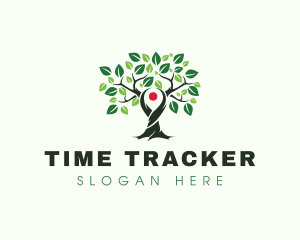 Tree Locator GPS logo design