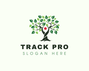 Tracker - Tree Locator GPS logo design