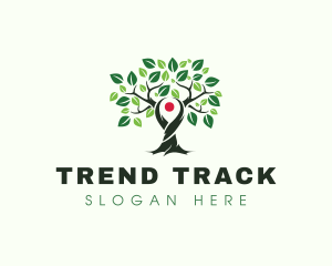 Tree Locator GPS logo design