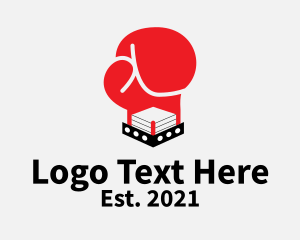 Boxing - Boxing Gloves Ring logo design