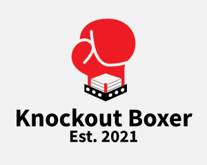 Boxer - Boxing Gloves Ring logo design