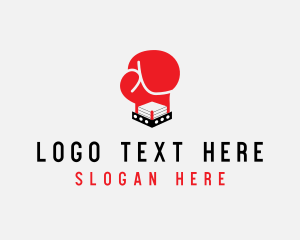 Fight - Boxing Gloves Ring logo design