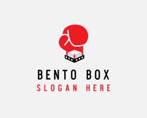 Boxing Gloves Ring  logo design