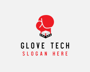 Boxing Gloves Ring  logo design