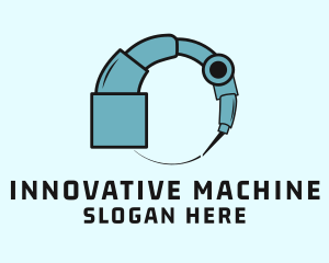 Industrial Drill Machine logo design