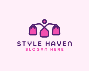 Mall - Women Fashion Shopping logo design