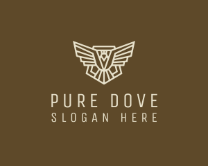 Bird Shield Badge logo design