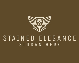 Bird Shield Badge logo design