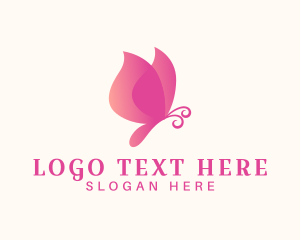 Insect - Feminine Butterfly Insect logo design