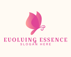 Feminine Butterfly Insect logo design