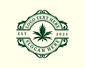 Cbd - Cannabis Medical Leaf logo design