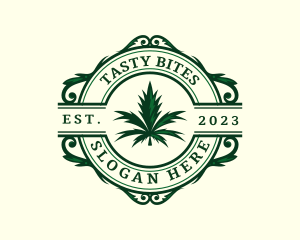 Cannabis Medical Leaf Logo