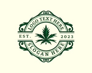 Cannabis Medical Leaf Logo