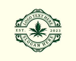 Cannabis Medical Leaf Logo