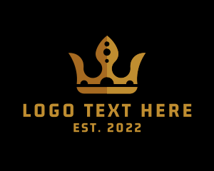 Gold - Monarchy King Crown logo design