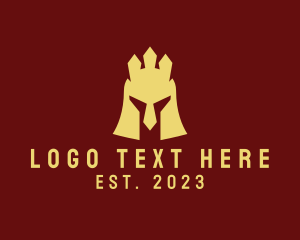 Hero - Helmet Crown Gaming logo design