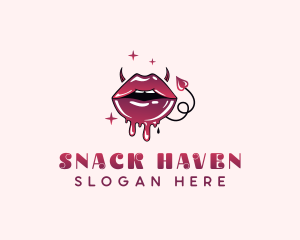 Sexual Sexy Mouth logo design