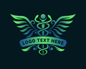 Pharmacy - Medical Wings Hospital logo design
