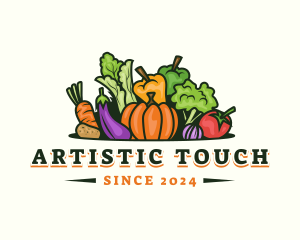 Fresh Vegetables Market logo design